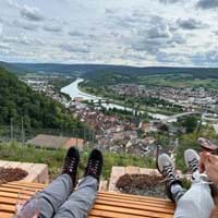 Einweihung des Rastplatzes im Weinberg Mechenhard